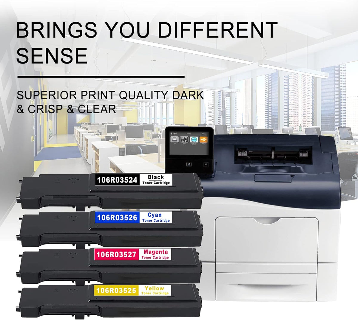 6 PK Toner Cartridge Replacement for Xerox C400 C405 Printer N578