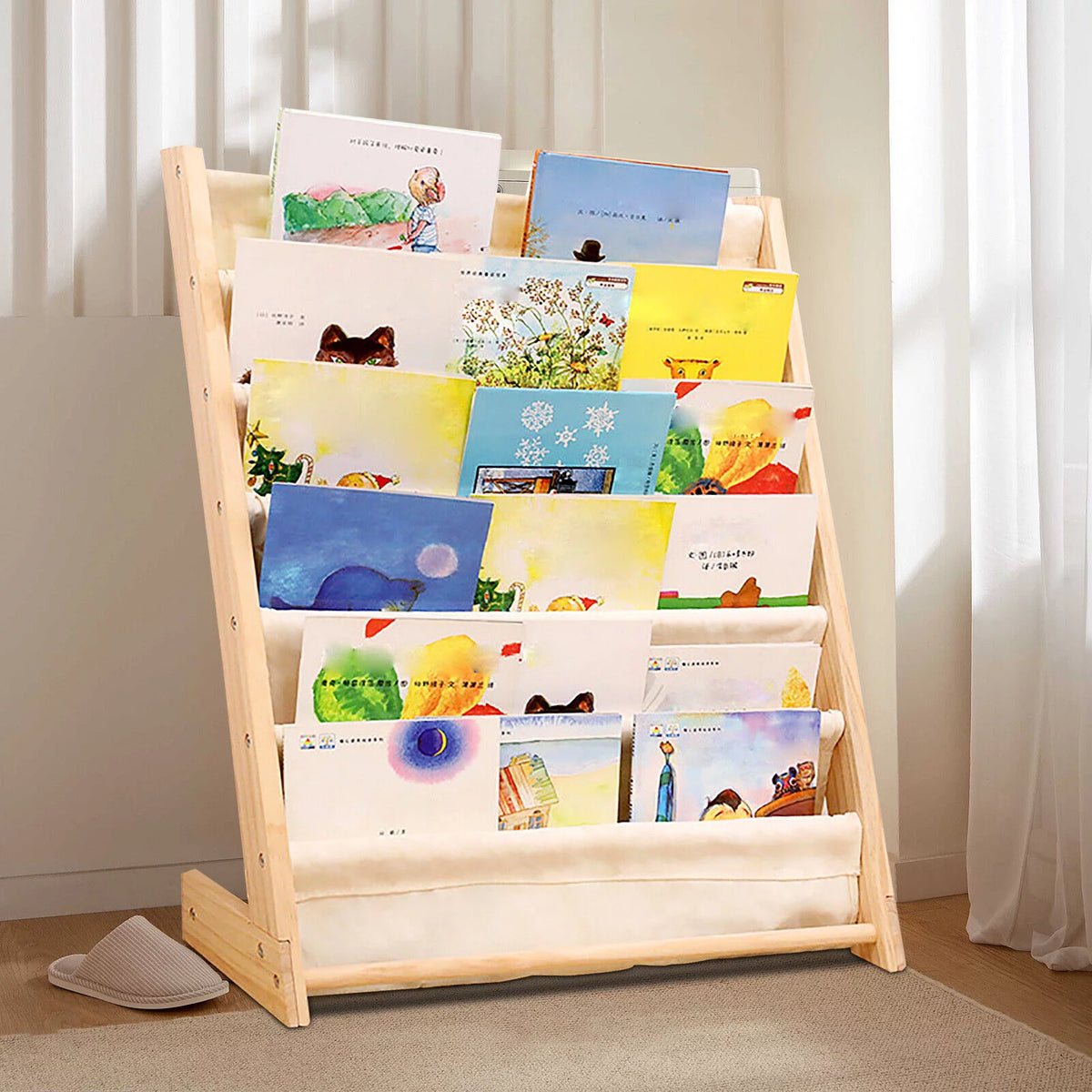 Wooden Bookcase Storage Organizer G61968